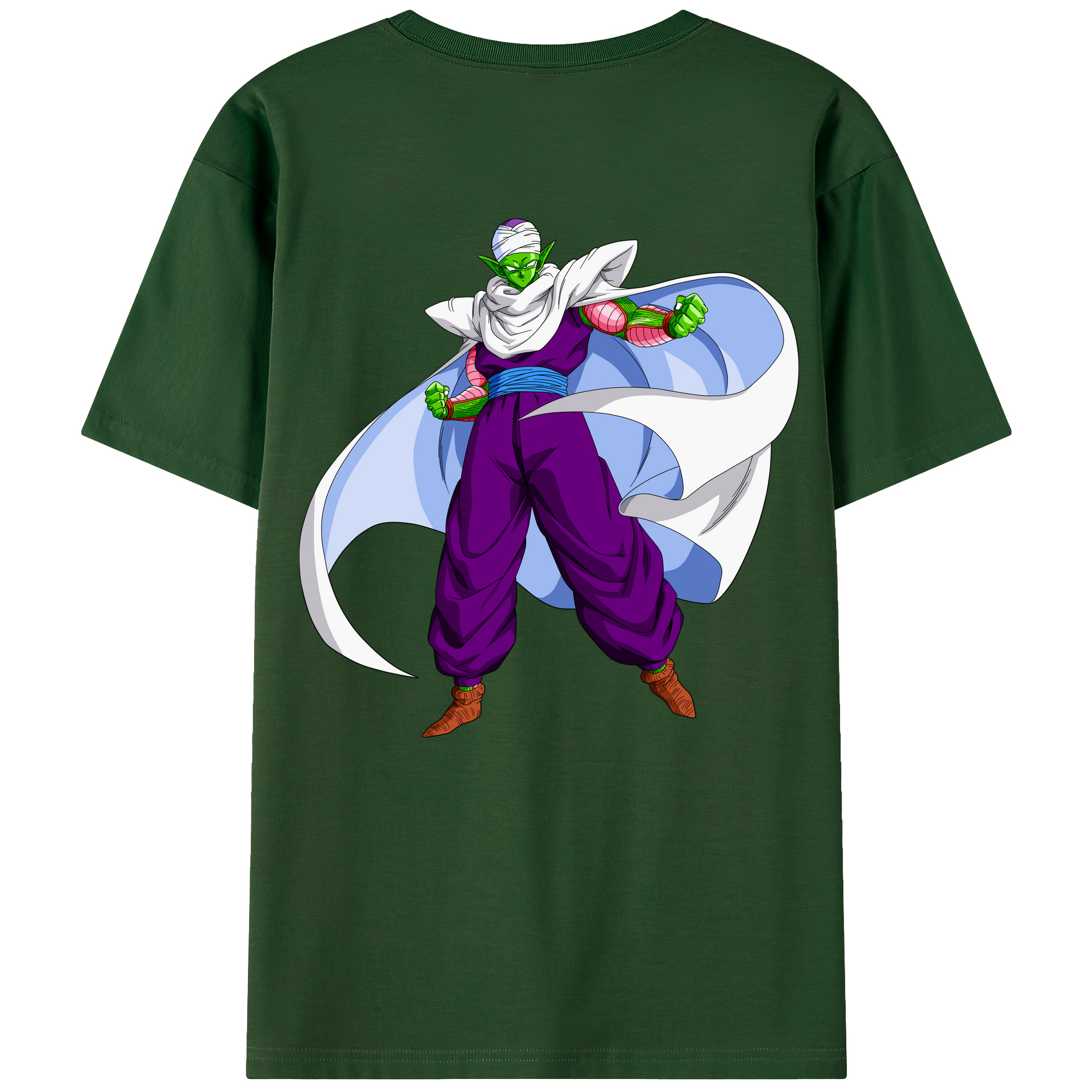 （画像用） ドラゴンボール ピッコロ DRAGON BALL Piccolo 綿100％半袖Tシャツ（背面プリント）
